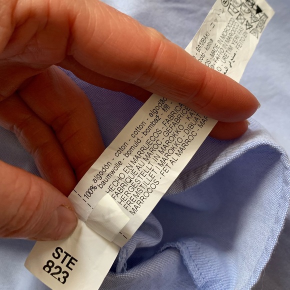 ZARA 💯 Cotton Boxy Cropped Blouse w/puffed sleeve - Picture 12 of 12